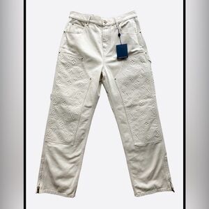 Louis Vuitton Beige Monogram Trousers